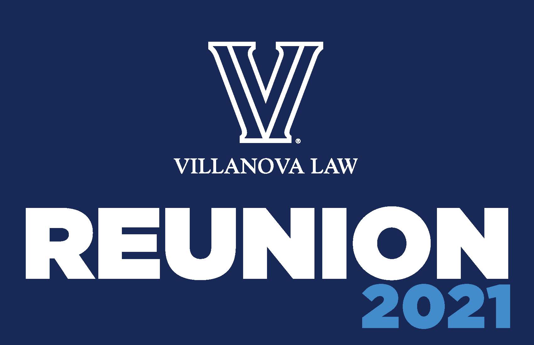 2021 Villanova Law reunion logo