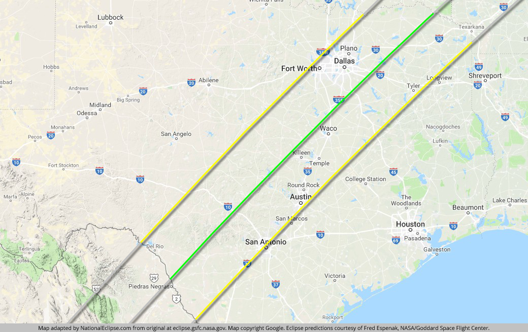 Eclipse map courtesy of NationalEclipse.com