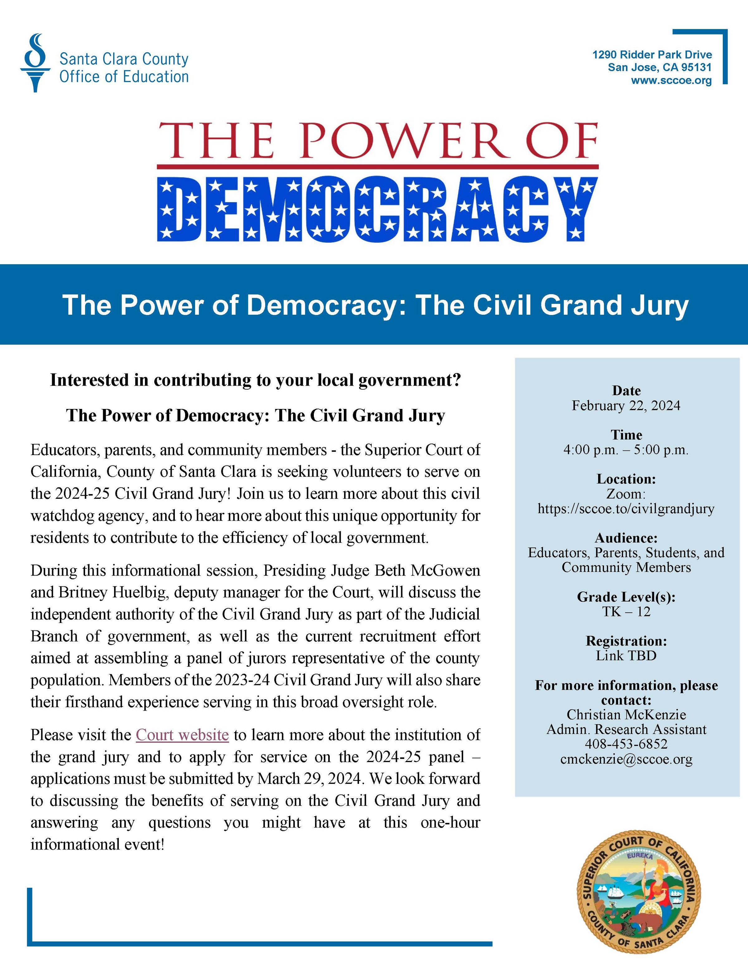 Power of Democracy: Civil Grand Jury