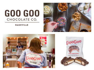 GooGoo logo and chocolate
