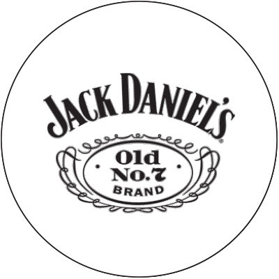 Jack Daniel's logo in circle