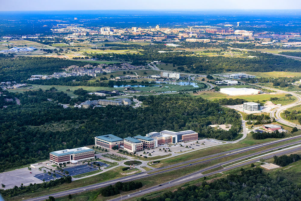 Aerial photo of Bryan-College Station campus, Texas A&M Health Science Center